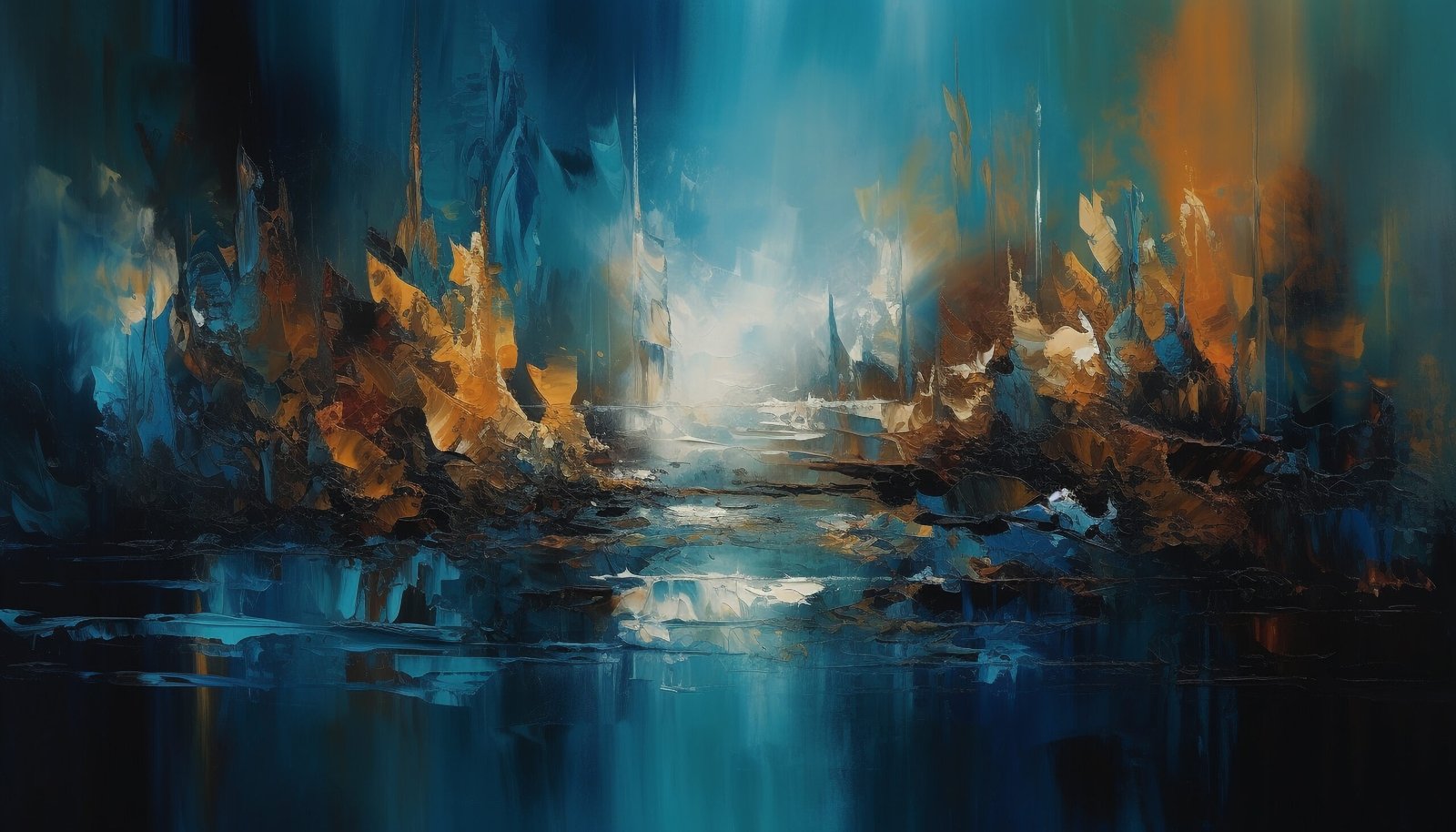 nature chaos paints vibrant, mysterious autumn forest generated by ai